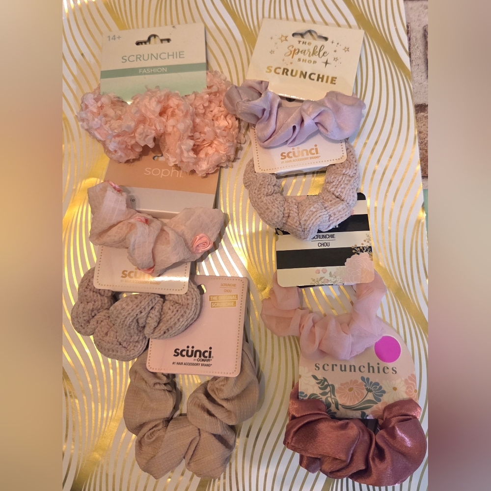 Shades If Pink Scrunchie Bundle Of 13pcs